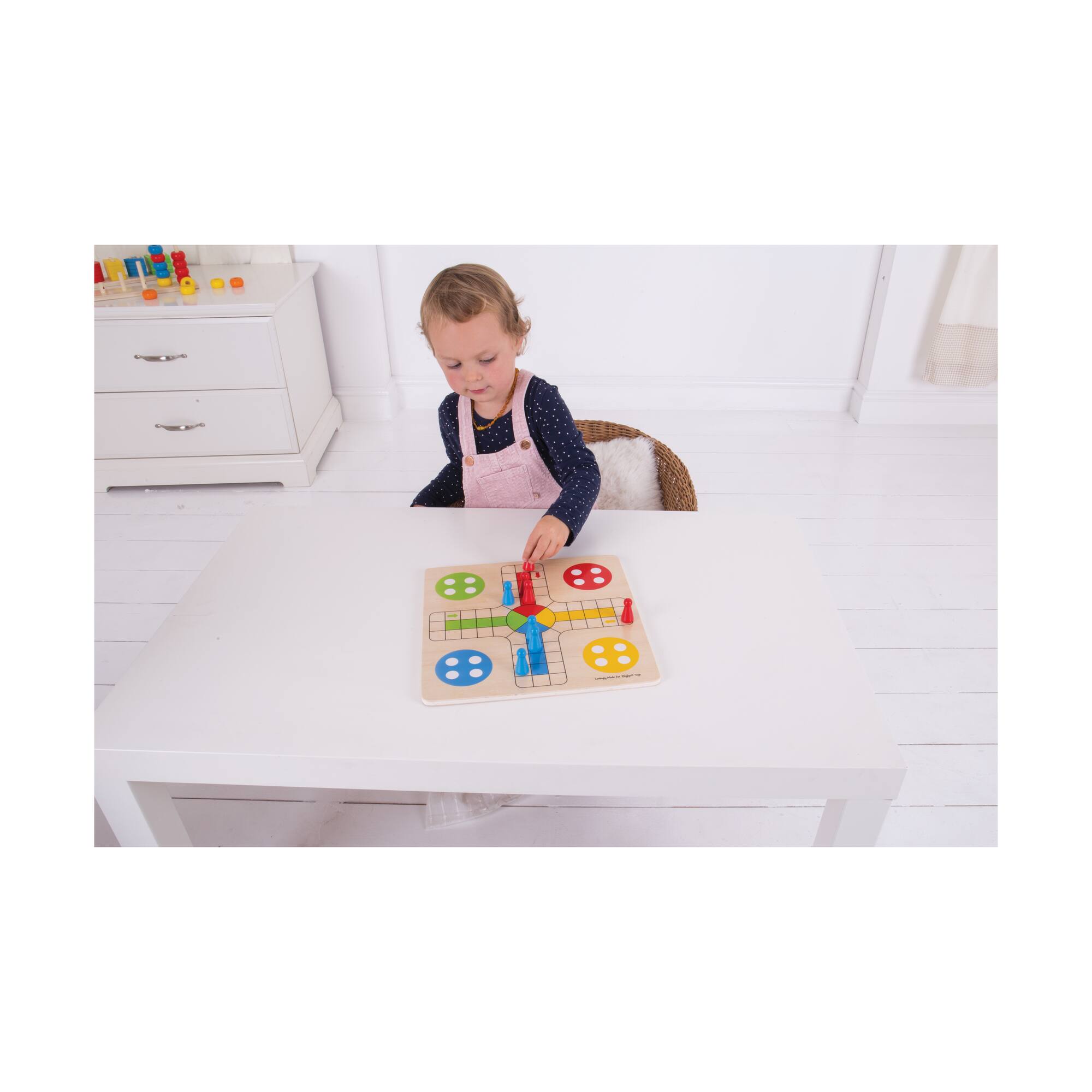 Bigjigs Toys® Wooden Traditional Ludo Board Game